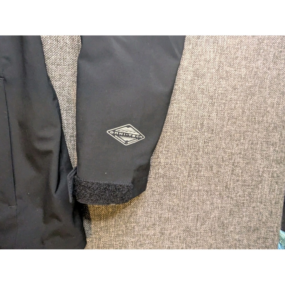 Columbia Omni-Tech Insulated Rain Jacket Mens XS Black Omni Heat Full Zip Coat - Picture 4 of 10